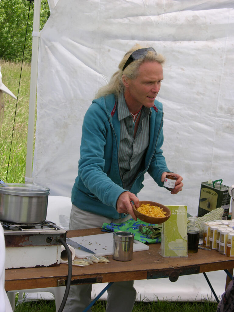 Steve Taylor leading a herbal medicine workshop